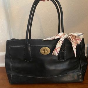 Black Coach Leather Handbag
